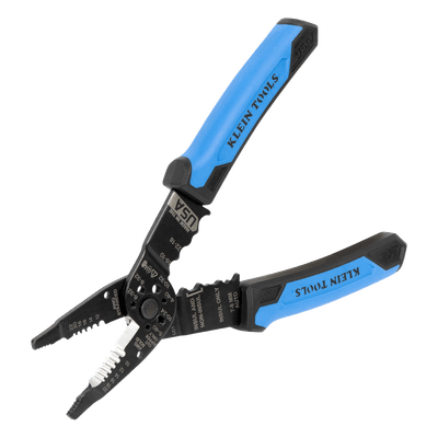 Pinzas Multiuso / Pelacables Sólidos 10-20 AWG / Trenzados 12-22 AWG / Ponchado Terminales 10-22 AWG / Corte Tornillos 4-40 a 10-32 / Punta Estrecha 1025 KLEIN TOOLS