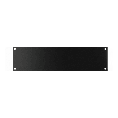 Tapa Ciega para Rack / 2 UR / Acero 2.66 mm / 3.47 x 19.00 x 0.11 in / Negro P19RPP2UB HOFFMAN