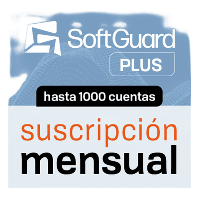 Plataforma de Monitoreo / 1000 Cuentas / Video / GPS / CRM / Apps Móviles / Implementación Física, Virtual o Nube SGPLUS1000M Softguard