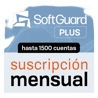 Plataforma de Monitoreo / 1500 Cuentas / Multiplataforma Web y Móvil / Video / GPS / CRM / 2 Operadores / Soporte 24/7 SGPLUS1500M Softguard