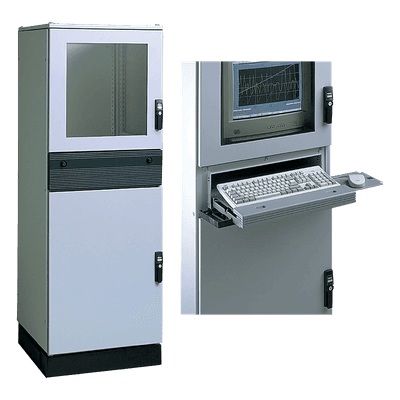 Gabinete Modular Industrial / 1800x600x600 mm (70.9x23.6x23.6 in) / IP55 / UL 508A / NEMA 12 / VDE / Acero RAL 7035 PPC1866 HOFFMAN