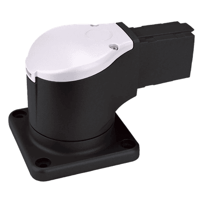 Articulación Base para Brazo de Suspensión Horizontal / Rotación 300° / Capacidad 180 lb (81.6 kg) / Aluminio Negro RAL 9005 / 8.2x5.2x5.0 in S1MSJ HOFFMAN
