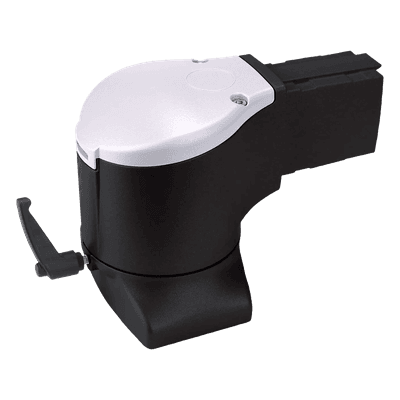 Acoplamiento de Codo con Brida para Montaje de Gabinete HMI / Rotación 300° / Capacidad 180 lb (81.6 kg) / Aluminio Negro Jet / 3.3 ft (1 m) Alcance / NEMA Type 12 e IP65 S1MFEC HOFFMAN