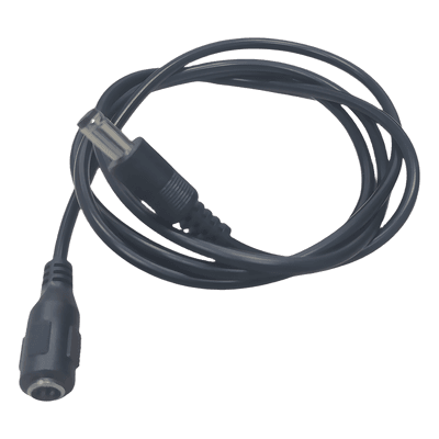 Cable de Alimentación DC / Conector Macho a Hembra 5.5x2.1 mm / 22 AWG / 1 m (3.28 ft) / Polarizado / Forro Negro CON-D08-1M EPCOM POWERLINE