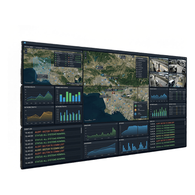 Kit Video Wall LCD 3x3 / 55" Full HD / 500 nits / 24/7 / Bisel 2.3mm / 164" diagonal / Montaje Peerless VM55BU-3X3 SAMSUNG ELECTRONICS