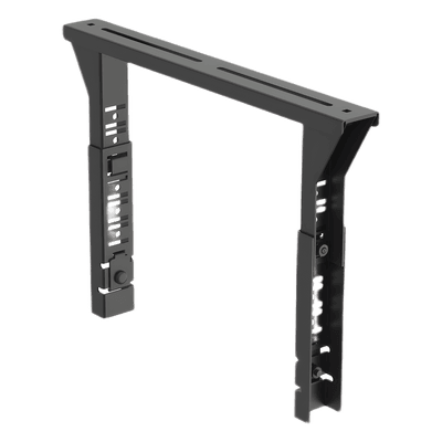 Soporte Trapezoidal Apilable / 300 mm (12") Ancho / Acero Recubierto en Polvo / Negro / Centros de Datos