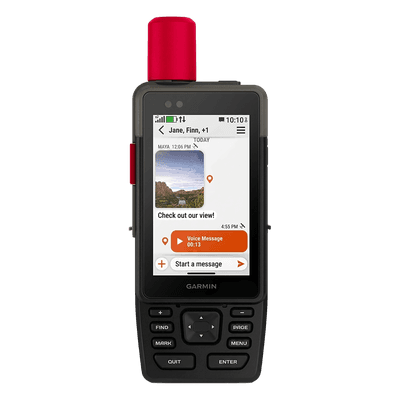 GPS Táctico Multifuncional / Pantalla TFT Transflectiva 3.5" / Multibanda GPS+Galileo+BeiDou+QZSS+IRNSS / Cámaras 5MP+8MP / IP67 MIL-STD-810 / Batería 48h inReach / 64GB 10-02921-00 GARMIN