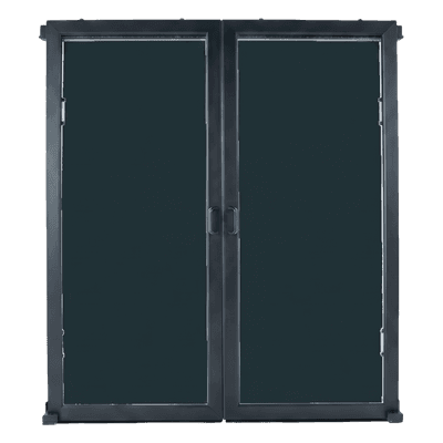 Puertas Selladas Express / Sistema de Contención ProLine / Pasillo 48-78 Pulgadas (1.2-2 m) / Montaje Magnético sin Herramientas / Policarbonato y Acero / Negro RAL 9005 UACSD4B HOFFMAN