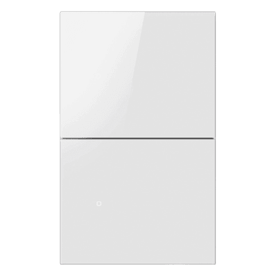 Apagador Inalámbrico ZigBee / 2 Gang / 110-220V / Control de Doble Regreso / Compatible con Hub Akubela ZBG6R2USWH AKUBELA
