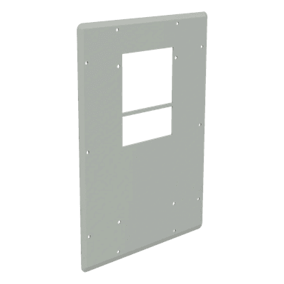 Placa Adaptadora / Aluminio 3mm / 506x381mm / RAL 7035 / Junta Espuma / Hardware Inox / Puesta a Tierra / 19.9x15in EGPACT15 HOFFMAN