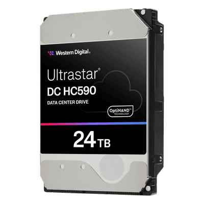 Disco Duro Empresarial / 24 TB / SATA 6Gb/s / 7200 RPM / CMR / HelioSeal / OptiNAND / 3.5 Pulgadas WUH722624ALE6L4 Western Digital (WD)