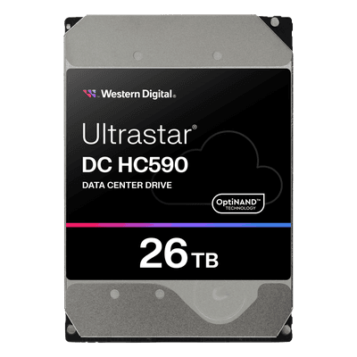 Disco Duro Enterprise Data Center / 11-Discos Plataforma / Hasta 26TB CMR / HelioSeal / 7200 RPM / SATA 6Gb/s SAS 12Gb/s / OptiNAND / ArmorCache / 2.5M Horas MTBF WUH722626ALE6L4 Western Digital (WD)