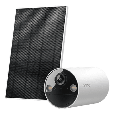 Kit Cámara Solar IP / 2K 3MP / Visión Nocturna Color / Batería 6400 mAh 180 Días / IP65 / Detección IA Personas / Audio Bidireccional TAPO-C410-KIT TP-LINK