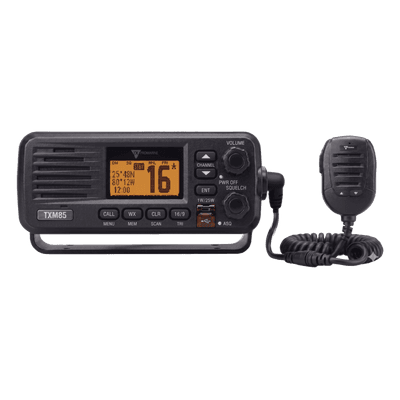 Radio VHF Marino / 25 W / IPX7 1 m (3.3 ft) / Dual y Tri-Watch / Canales Internacionales / Altavoz 4.5 W TXM85 TXPROMARINE