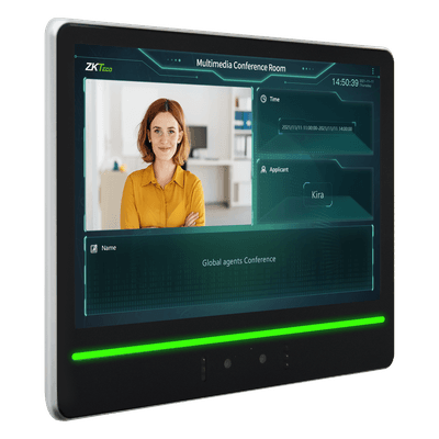 Terminal de Verificación Facial / Pantalla Táctil 10.1" / Autenticación Dual Rostro-Tarjeta / Cámara Binocular 2MP WDR / Capacidad 10,000 Rostros / WiFi 2.4 GHz / Android 7.1 FACEKIOSKH10A ZKTECO