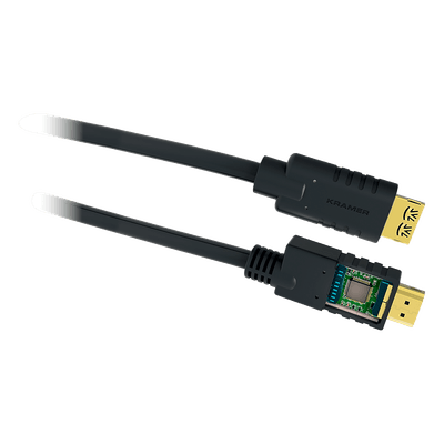 Cable HDMI Activo / 4K@60Hz 4:4:4 / 18 Gbps / 10.70 m (35 ft) / Triple Blindaje / K-Lock / CL3/FT4
