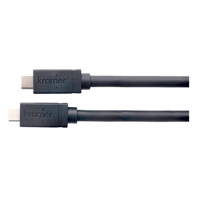 Cable USB-C Activo / USB 3.2 Gen-2 10 Gbps / 100W PD / Video 4K@60 / Ethernet 1 Gbps / K-Lock / 4.60 m (15.1 ft) CA-U32/FF-15 KRAMER
