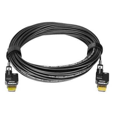 Cable Activo Óptico HDMI / 4K@60Hz UHD / 18 Gbps / Alcance 100 m (328 ft) / Conectores Desmontables Micro-HDMI / Fibra Óptica / LSHF