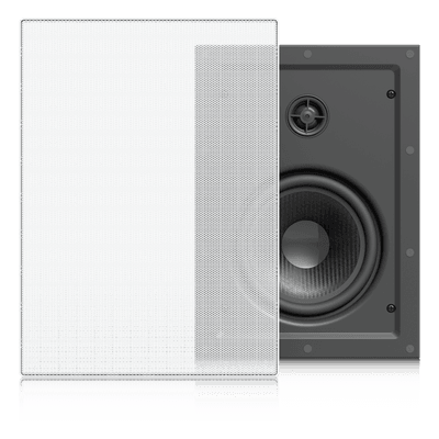 Altavoz Empotrable de Pared / Woofer 6.5" / Tweeter 1" Pivote ±15° / 130W 8 Ohms / Cobertura Simétrica Axial 90° / NDAA Compliant UACC-IN-WALL-SPEAKER UBIQUITI