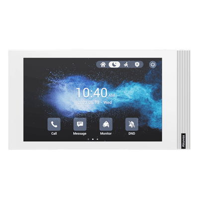 Monitor SIP Linux / Pantalla Táctil 7 Pulgadas / Wi-Fi 6 / PoE / 8 Entradas de Alarma / Instalación Horizontal o Vertical S562W/WHITE AKUVOX