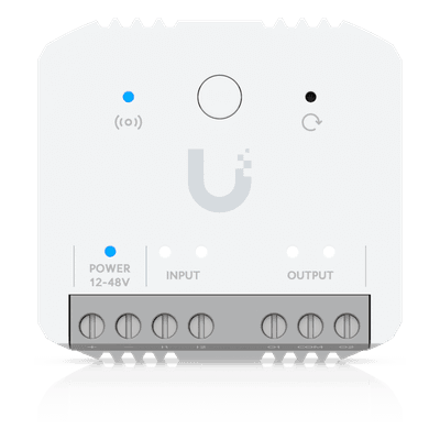 Relé Inteligente / Contacto Seco 10A / 12-48V DC / 12-240V AC / Alcance Inalámbrico 2 km (1.2 mi) / Integración UniFi Protect USL-RELAY UBIQUITI