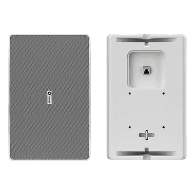 Altavoz de Pared PoE Dante / 6.5 pulgadas / 2 Vías / PoE++ 30W Pico / DSP Integrado / Mixer 2 Canales / UL1480A / VESA 75 mm / 0.54 ft WM-6D-WT KRAMER