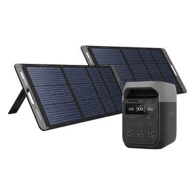 Kit de Energía Portátil / Batería LiFePO4 1024 Wh / Salida AC 1800W / Panel Solar 200W / Tecnología X-Boost 2600W / UPS Ultrarrápido KITEFD315114 UGREEN
