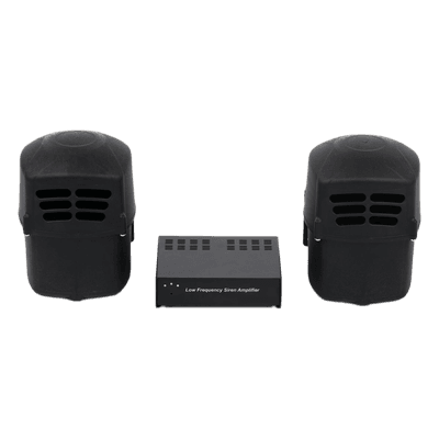 Sirena de Baja Frecuencia / Dual 8 ohms y 16 ohms / Amplificación 2 × 50 W / DC 12V/24V / 180-500 Hz XLF-SS-100 EPCOM INDUSTRIAL SIGNALING