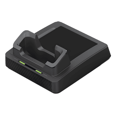 Cuna de Carga para PDA / Carga Simultánea Dispositivo y Batería / Entrada AC 100-240V / Salida DC 12V 2A / 0°C a 55°C DS-MH1421-202(B) HIKVISION