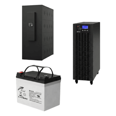 UPS Trifásico de 30 kVA/27 kW, Topología Online Doble Conversión, Voltaje de 208/220 Vca de L-L, Respaldo de 5 Minutos al 100% de Carga, Incluye Módulo y Banco de Baterías HSTP3T30K100P-5MIN-STARTUP CYBERPOWER