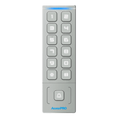 Teclado Autónomo de Acceso / 1000 Tarjetas y PIN / IP65 / Lector EM 3 cm (1.18 in) / Salida Wiegand 26/34 / -40°C a 65°C PRO-KEYPAD-H1 ACCESSPRO
