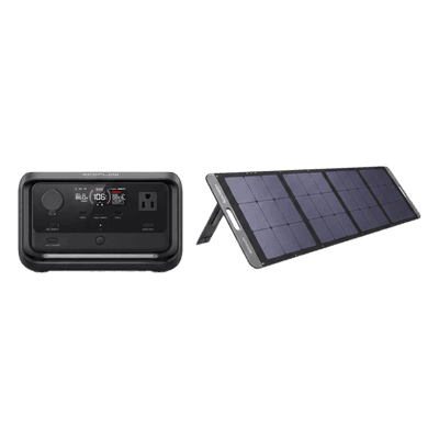 Estación de Energía Portátil / 600W AC / X-Boost 1200W / Batería LiFePO4 286Wh / Panel Solar 200W / UPS <10ms / IP67 KITEFR3PL15114 UGREEN