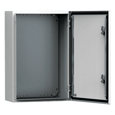 Gabinete de Pared Exterior / IP66 / NEMA 4/12/13 / IK10 / Acero 1.5 mm / 300 x 250 x 155 mm (11.8 x 9.8 x 6.1 in) / Bisagras Ocultas 130° MAS0302515R5 HOFFMAN