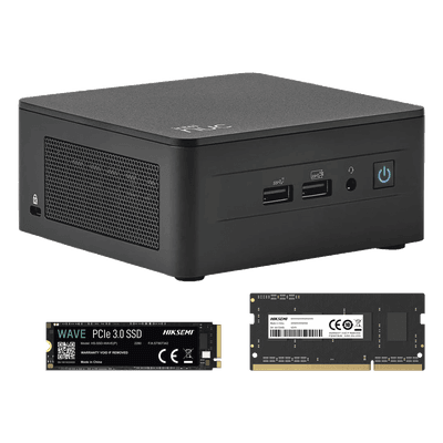 Kit / Mini PC NUC Barebone / Intel Core I3 /bluetooth / Incluye memoria 8GB / Incluye 256 SSD / No incluye sistema operativo NUCASI313I8G256G ASUS