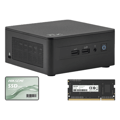 Kit / Mini PC NUC Barebone / Intel Core I3 /bluetooth / Incluye memoria 16GB / Incluye 512 SSD / No incluye sistema operativo NUCASI313I16G512G ASUS