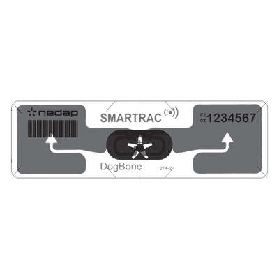 Etiqueta UHF para Exterior / Identificación Vehicular / Pasiva EPC Gen 2 / Alcance 12 m (39.4 ft) / IP65 / Adhesivo Transparente / Resistente UV y Vandalismo 9567755 NEDAP