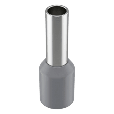 Conector Ferrule / 12 AWG / 4 mm² / Punta 9 mm / Longitud Total 16.5 mm / PVC Gris / 25 Piezas E4009 EPCOM POWERLINE