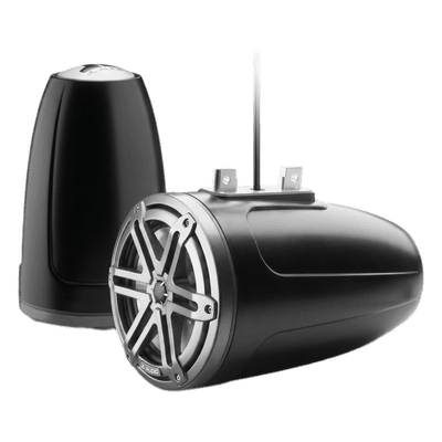 Bocina Marina Tipo Torre Cerrada / 7.7 Pulgadas (196 mm) / Serie M3 / Coaxial 2 Vías / Rejilla Sport Gris / Carcasa Sport Black / 100W RMS / 4 Ohms 10-03267-00 JL AUDIO