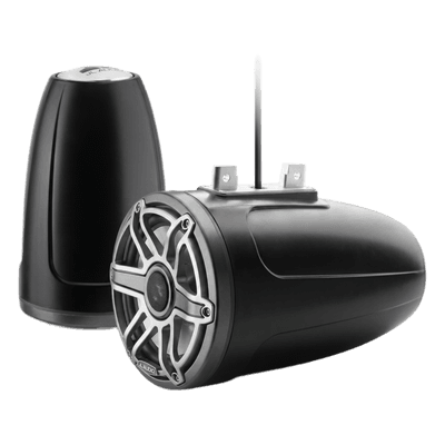 Bocina Marina Coaxial Serie M6 / 7.7 Pulgadas / Woofers Optimizados DMA / Tweeters de Cúpula de Seda / Montaje Tubular o Superficie / Iluminación LED RGB Transflective / Certificación UV y Niebla Salina 10-03279-00 JL AUDIO