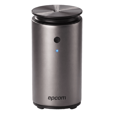 Difusor de Aromas Portátil / 20 ml / Atomización Sin Agua / Cobertura 45 m³ (1,589 ft³) / Batería Recargable Type-C / 3 Modos / Aluminio VF50L EPCOM