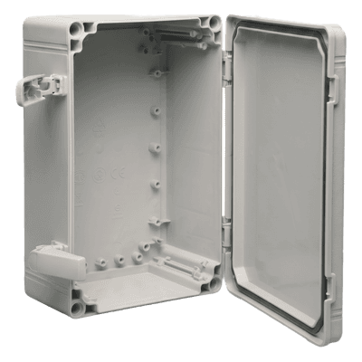 Gabinete Industrial / Tipo NEMA 4X / IP66 / ABS / 300 x 200 x 180 mm (11.81 x 7.87 x 7.09 in) / Panel Ajustable / RAL 7035 Q302018ABI HOFFMAN