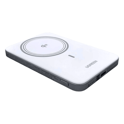 Power Bank Magnético Inalámbrico / 5000 mAh / 15W MagSafe y Qi / 20W USB-C PD 3.0 / Carga Simultánea / Ultrafino 8.6 mm (0.34 in) 95931B UGREEN
