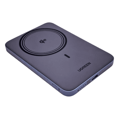 Power Bank Magnético Inalámbrico / 5000 mAh / USB-C 20W PD3.0 / Carga Inalámbrica 15W / Ultrafino 8.6 mm (0.3 in) / Carga Simultánea 75984B UGREEN