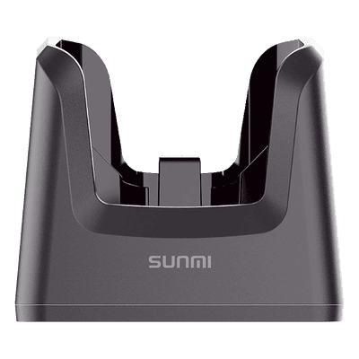 Base de Carga Individual / 2 Pines / Compatible con Funda Protectora / Puerto USB-C 10W / ABS / 460 x 130 x 112.2 mm L2SCHBASENUEVO SUNMI