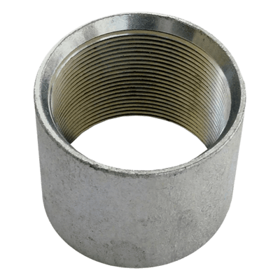 Cople para Pared Gruesa / 1 1/4" / Acabado Liso / Resistente a Intemperie y Alta Temperatura / Rosca Cónica
