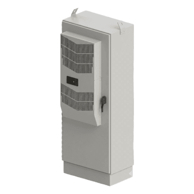 Gabinete para Exterior Tipo 4X Doble Puerta de 43 UR / Aluminio Soldado / 2134 x 762 x 1118 mm (84 x 30 x 44 in) / Exterior IP66 / Montaje Almohadilla / Aire de Precisión / Gris RAL 7035 T843044FTTXDASA HOFFMAN