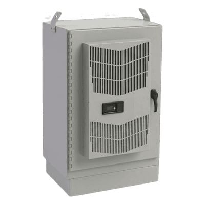 Gabinete para Exterior Tipo 4X de 22 UR / Aluminio Soldado / 1270 x 762 x 508 mm (50 x 30 x 20 in) / Exterior IP66 / Montaje Almohadilla / Aire de Precisión / Gris RAL 7035 T503020FTTXSA HOFFMAN