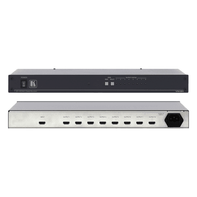 Amplificador de Distribución HDMI / 1 Entrada a 8 Salidas / 6.75 Gbps / HDCP / Deep Color / 3D Pass-through / Rack 19 VM-8H KRAMER