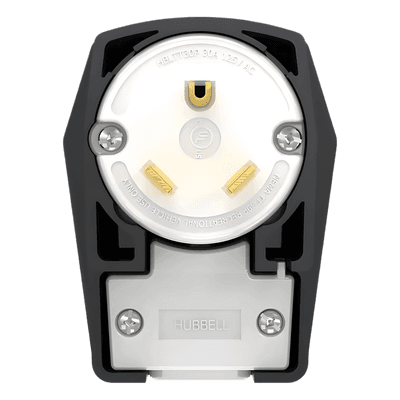 Clavija Industrial Extra Pesada / 30A 125V / NEMA TT-30P / 2 Polos 3 Hilos / UL Tipo 3R / Exterior HUB-HBL-TT-30PA HUBBELL