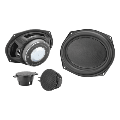 Sistema de Audio Componente 2 Vías / Instalación Directa (Custom-Fit) / Filtros Crossover Integrados High-Pass y Low-Pass / Diseño de Marcos y Placas Adaptadoras Exclusivos / Compatible RAM-Toyota-Chevrolet-GMC 10-03889-00 JL AUDIO